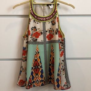 Anthropologie sleeveless top